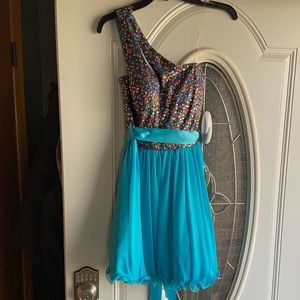 One Shoulder Prom or Homecoming Formal Dress